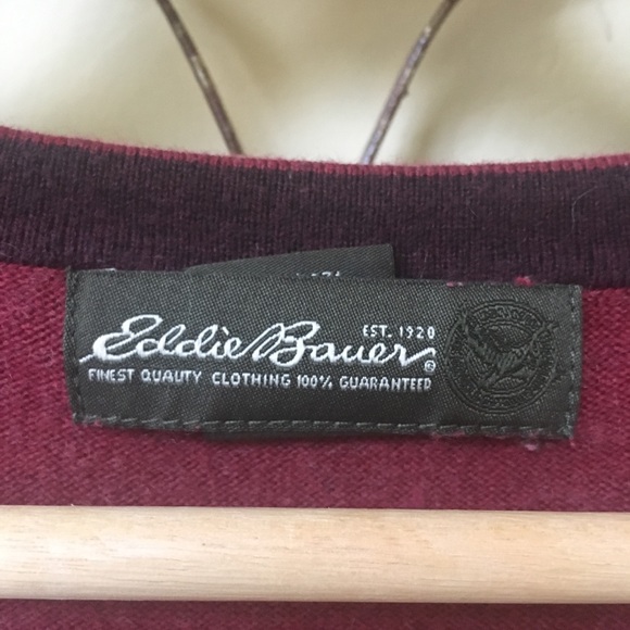 Eddie Bauer V neck sweater. M - Picture 3 of 4